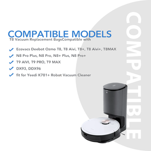 Ecovacs-bolsas desechables para Robot aspirador, <span class=keywords><strong>Deebot</strong></span>, Ozmo <span class=keywords><strong>T8</strong></span>, <span class=keywords><strong>AIVI</strong></span>/<span class=keywords><strong>AIVI</strong></span>, con bolsa de filtro - Product Image 4