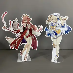 Wholesale Custom Aluminum Printed Anime Cartoon Logo Standee Aluminum Film Collection Table Standee