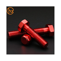 DGHX personnalisé alliage de titane boulon vis vélo hexagone bride tête arc-en-ciel anodisé titane Torx vis