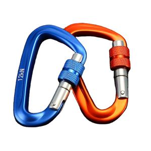 Vente en gros de mousquetons à verrouillage automatique <span class=keywords><strong>Mousqueton</strong></span> à verrouillage par vis en acier inoxydable à gâchette à ressort en acier inoxydable - Product Image 1