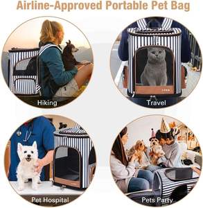 Muestra gratuita: Transportín plegable para mascotas deportivas con cama impermeable - Transportín plegable de plástico con puerta frontal - Product Image 5