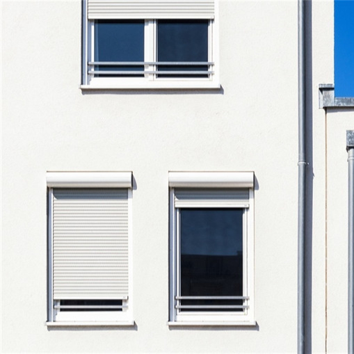 Vertical Interior Grey Security Window Storm Shutters For Hurricane