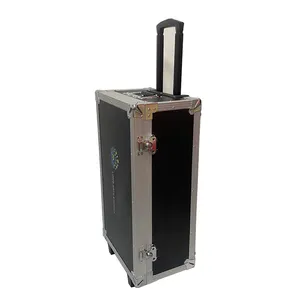Professional Customize Logo Aluminum trolley case bag Custom Instrument Rolling Flight Case Aluminum tools Case