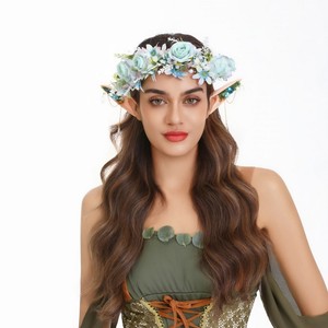 <span class=keywords><strong>Couronne</strong></span> de <span class=keywords><strong>fleurs</strong></span> artificielle hawaïenne en soie <span class=keywords><strong>pour</strong></span> mariage et décoration capillaire de fête - Product Image 2