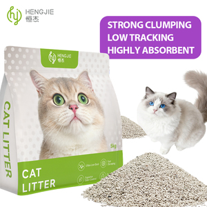 헝지에 OEM 가성비 좋은 물에 녹는 벤토나이트 고양이 모래 라인 ISO9001 인증 저분진 99% 무분진 추가 냄새 제거 - Product Image 5