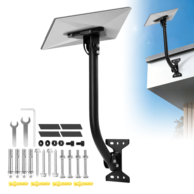 Hot-selling Starlink Mini Accessories Metal Roof/Wall/Mounted Flat Pole Adapter Bracket Adjustable Stand for Satellite Antenna