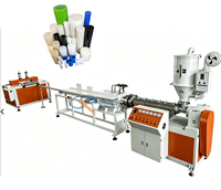 Ligne de production d'extrusion de barres solides en plastique PP, PE, POM