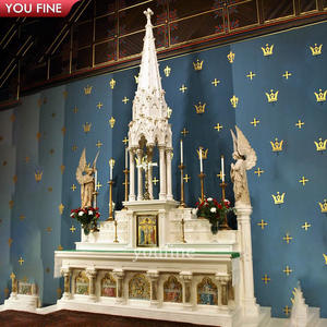 Iglesia religiosa personalizada, piedra Natural tallada a mano, grande, mármol principal - Product Image 4