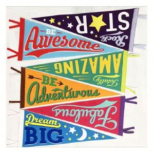 Bandera de Fieltro Deportiva Personalizada con Logotipo, para Fútbol, 12x30'', Simple o Doble, para Escuelas, Universidades y Equipos, en Promoción - Product Image 1