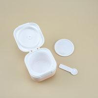 Pots cosmétiques en PP à double couvercle rabattable 50g 80g 100g 120g – Contenants vides en plastique pour crèmes et masques de soin