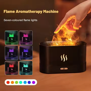 Humidificador de llama ultrasónico USB de 7 colores de iluminación, difusor de Aroma de aceite esencial, lámpara difusora de aceite de Aroma de llama de fuego colorida Led - Product Image 4