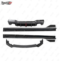 Kit carrosserie Ford Mustang, compatible avec Ford Mustang CMST 2024+, style a, lèvres avant et arrière et jupes latérales en fibre de carbone.