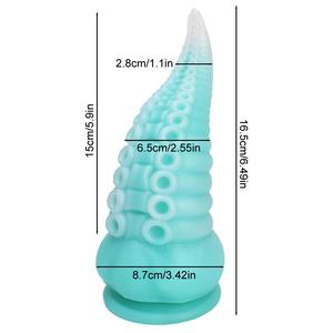Glow-in-the-dark alien design <span class=keywords><strong>dildo</strong></span> anaalplug, SM adult toys voor vrouwen, draagbaar plezierapparaat - Product Image 4