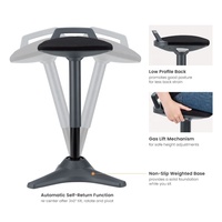 Tabouret de bureau ergonomique à hauteur réglable pour équilibre de bureau Siège actif Chaise de bureau debout