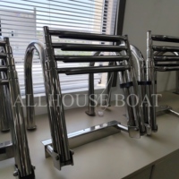 Bateau ponton en alliage d'aluminium Allhouse Sundeck de 23 pieds avec logo personnalisé, salon avant et auvent Bimini, télécommande, haute vitesse