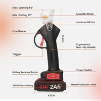 Electric Pruner Professional Li-battery Cordless Hedge Shears Tree Pruning Shear Portable Wireless Electric Power Shear Branch Pruner