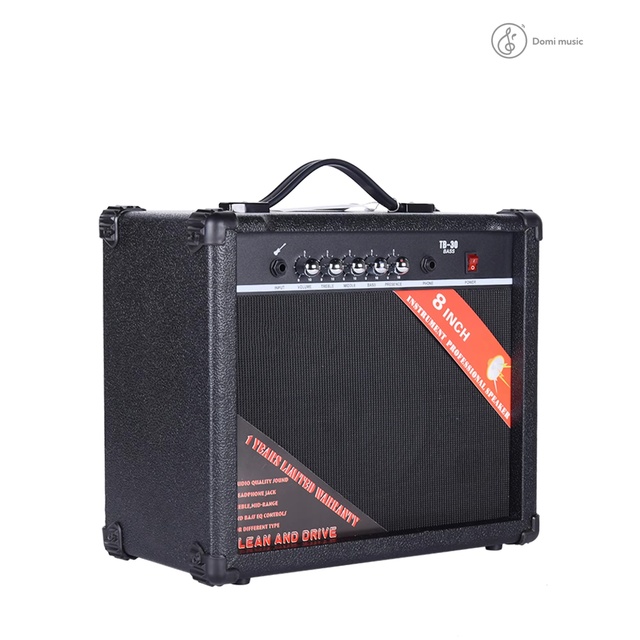China Factory 30W Cheap Plastic Speaker Headphone Microphone Monitoring Professional Acoustic Guitar Amplifier for 8 Inch