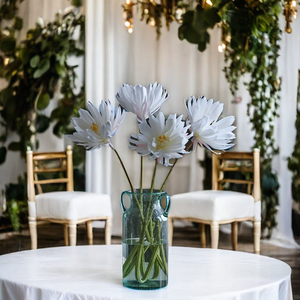 Vente en gros de tissu en soie simulation de fleurs d'épiphyllum à larges feuilles épiphyllum artificiel pour la décoration de la maison Arrangement floral - Product Image 6
