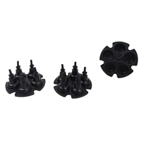 Diaphragmes en caoutchouc silicone EPDM personnalisés pour micro-pompe à air, plaque de valve miniature à 3 chambres pour équipement médical