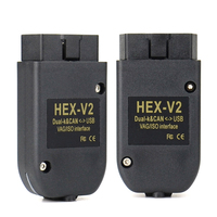 HEX V2 VAG V25.3 V24.7 VCDS 5053 AT162 + FT232 para Volkswagen Audi y más
