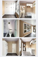 Unité de logement modulaire préfabriquée de 40 pieds, une chambre, grande fenêtre, maison en conteneur maritime