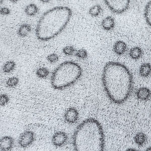 犬用毛布ペット子犬用ベッドマットパッド毛布かわいい足プリント付き - Product Image 6