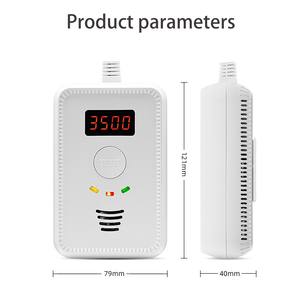 2-trong-1 hộ gia đình Composite <span class=keywords><strong>Detector</strong></span> Màn hình hiển thị khí tự nhiên Carbon Monoxide khói báo động - Product Image 6