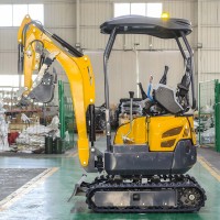 Mini-excavatrice de 1,5 tonne, certifiée CE, norme européenne, fonctionnement confortable, forte force de creusement