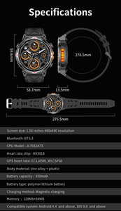 VALDUS ODM/OEM VG55 Pro <span class=keywords><strong>Smartwatch</strong></span> GPS con Schermo AMOLED Rotondo, Tracker Fitness per Sport all'Aperto, <span class=keywords><strong>Orologio</strong></span> Intelligente per Donne - Product Image 3