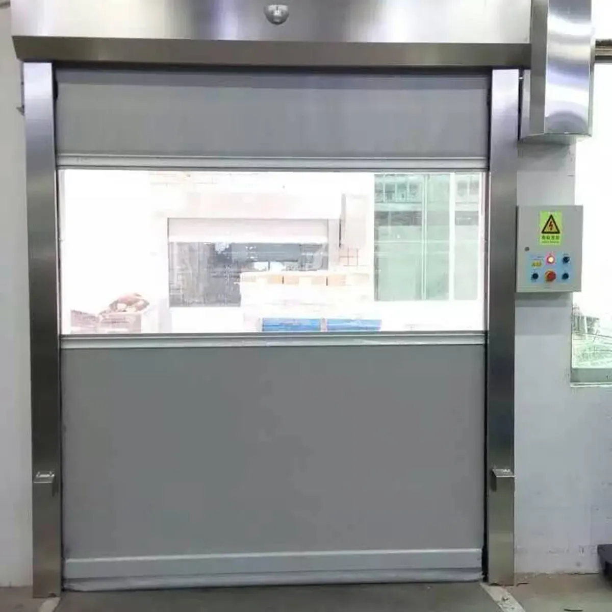 Hot Sale Automatic Geomagnetic Induction Rapid Door Easy To Clean Roll Shutter Door Ware House High Speed Puerta