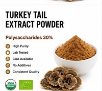 Poudre d'extrait de champignon de la queue de dinde biologique Qinshantang, 30% de polysaccharides