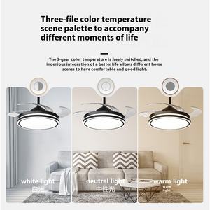 Grand ventilateur de plafond moderne tout en cuivre avec télécommande à LED pour la maison, le salon et la chambre à coucher directement à l'usine de Zhongshan - Product Image 4