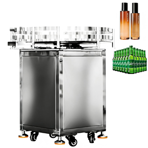 Máquina Alimentadora Automática de Botellas con Plato Giratorio, Nueva, Mesa Giratoria de Recolección y Desenredado para Líneas de Procesamiento de Alimentos - Product Image 1