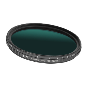Filtre ND variable 77 mm VND ND2-ND400 professionnel multi-revêtu pour appareil photo reflex numérique sans miroir vidéo photo - Product Image 1