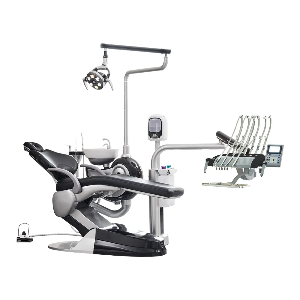 Professional Dental Unit Chair Italy Brand SAFETY Dental Equipment High Quality Dental Chair With three-stage water filtration