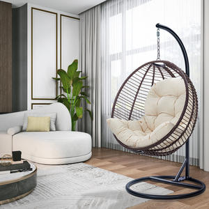 Hot <b>Sale</b> Garden Patio Swing Outdoor Indoor Wicker Basket Hanging <b>Egg</b> <b>Chair</b> - Product Image 4