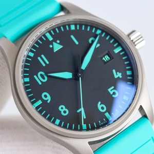 Montre à calendrier mécanique avec un design tendance et un bracelet vert - Product Image 3