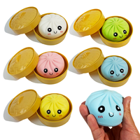 Vente en gros usine : Jouet anti-stress Squishy Bun en PU, à remontée lente, en forme de boulette Kawaii, pour garçons, adolescents et adultes