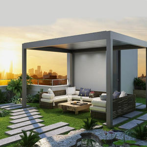 Pergola bioclimatique en aluminium <span class=keywords><strong>de</strong></span> haute qualité, sur mesure, moderne, luxueuse, motorisée, pour jardin extérieur, toit <span class=keywords><strong>de</strong></span> gazebo - Product Image 2