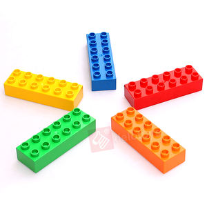 Delo brinquedos (9 cores) diy, tijolos de brinquedo, blocos de construção, <span class=keywords><strong>2</strong></span>*6 plástico abs material bloco de tijolo 2x6 (jc032) - Product Image 2