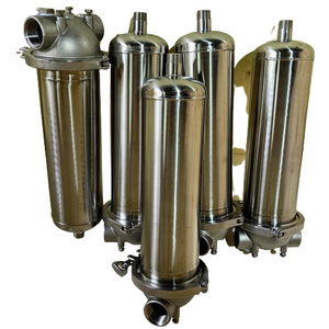 Boîtier de filtre à cartouche Big Blue en acier inoxydable SS304 de 10 x 20 x 4,5 pouces avec entrée et sortie de 1 et 1,5 pouce pour la filtration de l'eau - Product Image 2