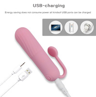 Vibrateur clitoridien rechargeable en silicone, mini-vibrateur à balles à 10 fréquences pour femmes, très vendu