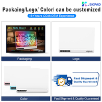 Tableau mémo effaçable en acrylique avec lumière RGB rechargeable, personnalisable avec logo, OEM/ODM, commande en gros, tableau de dessin LED – Vente directe usine