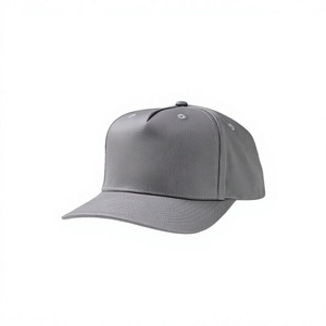 Casquette snapback en cuir PU noir à 5 panneaux, visière plate, broderie logo, style streetwear décontracté - Product Image 5