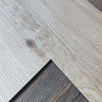 Plancher en PVC imperméable LVT à coller, planches de vinyle