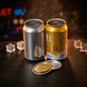 Lata <span class=keywords><strong>de</strong></span> Metal Vacía Estándar <span class=keywords><strong>de</strong></span> 330 <span class=keywords><strong>ml</strong></span> con Logotipo Personalizado Impreso, Latas <span class=keywords><strong>de</strong></span> Aluminio para Cerveza, Bebidas, Jugos, Refrescos, con Tapas SOT <span class=keywords><strong>de</strong></span> 202 mm <span class=keywords><strong>de</strong></span> Diámetro - Product Image 6
