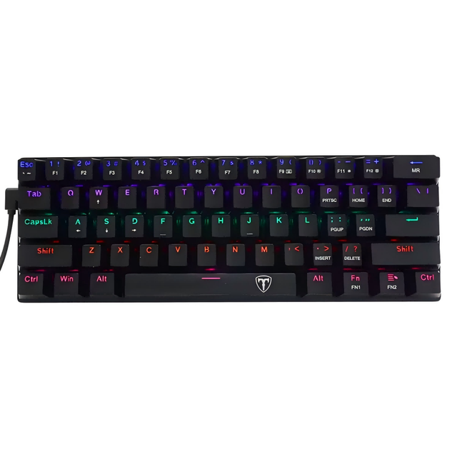 Wired Mechanical  Gaming Keyboard Hot Selling 61 Keys   Mechanical  Keyboard Gaming Rainbow RGB  Backlight PC Gaming Keyboards
