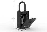 Boîte à clés intelligente Tuya avec code PIN, contrôle par application, en alliage d'aluminium, IP54, coffre-fort numérique extérieur