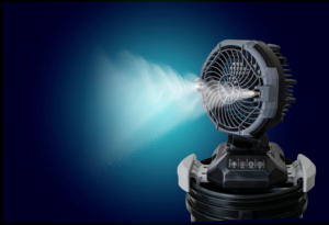 24000mAh Rechargeable Misting <b>Fan</b> with <b>Remote</b> <b>Control</b> High-Pressure Atomization 4 Wind Speeds & Mist Levels Portable Bucket <b>Fan</b> - Product Image 5