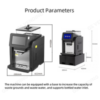 Machine à café domestique de haute qualité, vente en gros à prix abordable, machine à expresso semi-automatique, double chaudière, pression de 9 bars, capacité de 40 oz